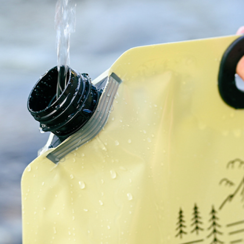 Outdoor Foldable Water Bag, Camping Portable Soft Water Container, Hiking Mountaineering Large Capacity Thickened Water Storage Bag