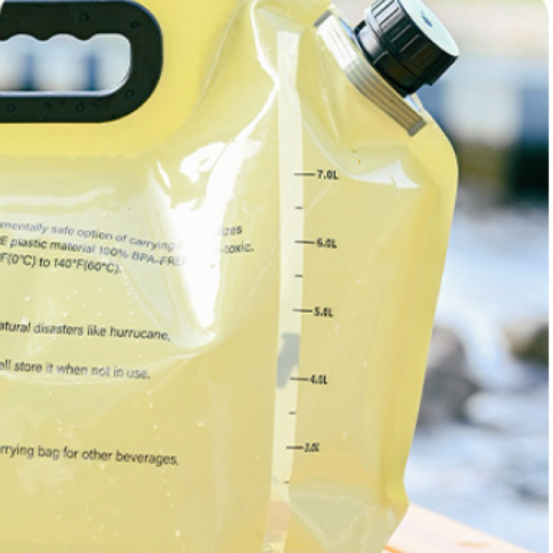 Outdoor Foldable Water Bag, Camping Portable Soft Water Container, Hiking Mountaineering Large Capacity Thickened Water Storage Bag