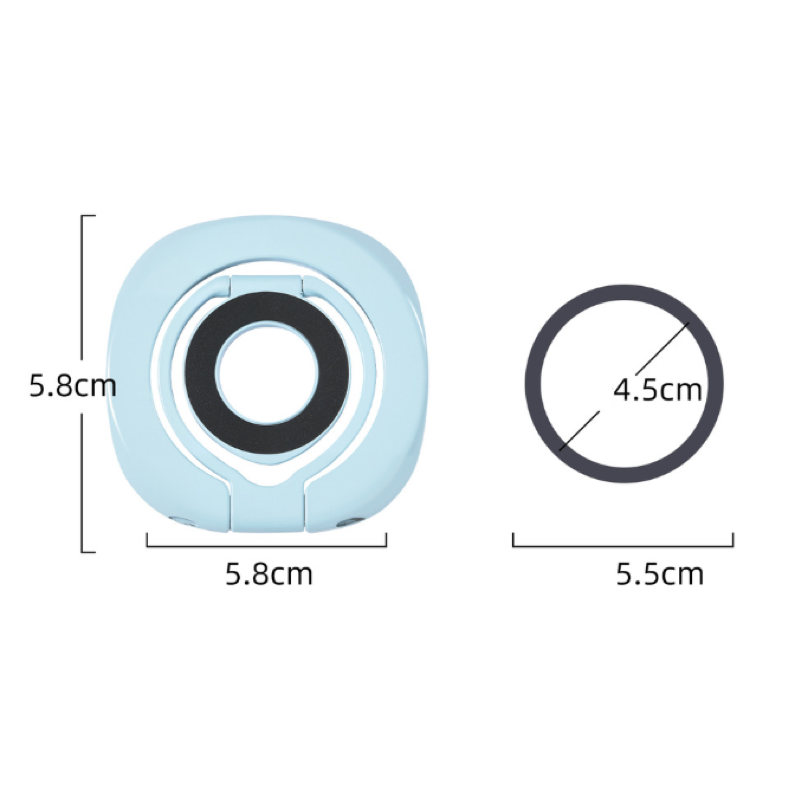 Double-sided magnetic phone holder, ultra-thin three-fold stand