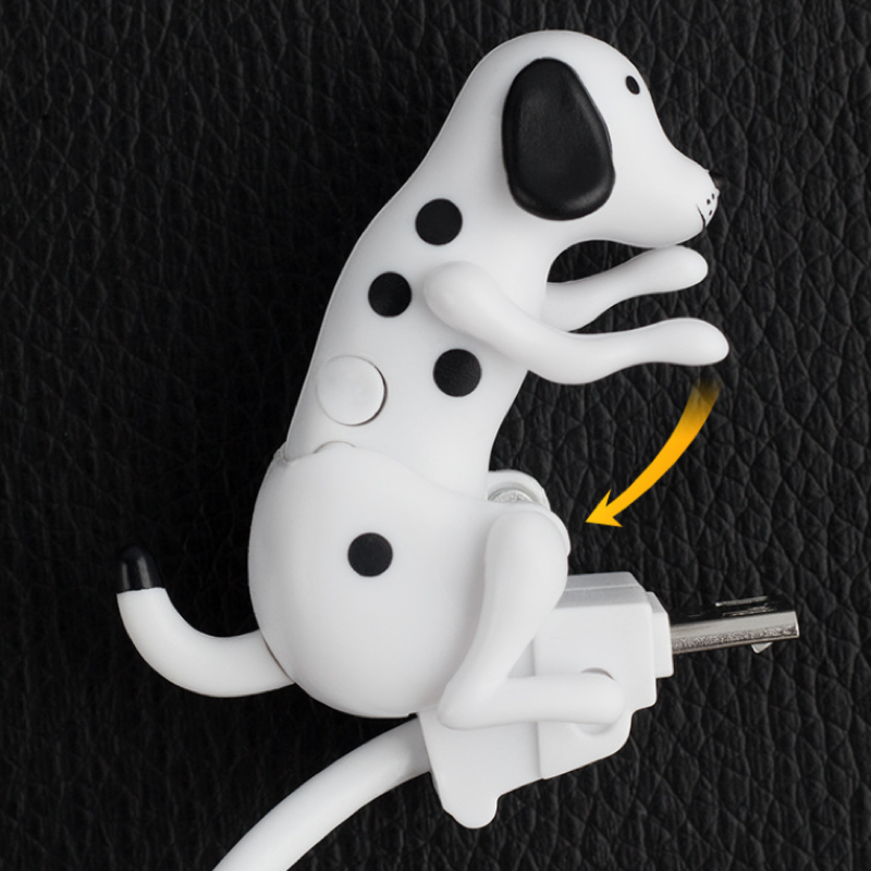 Creative charging cable, "Rogue Dog" charging cable, supports charging Android and iPhone.
