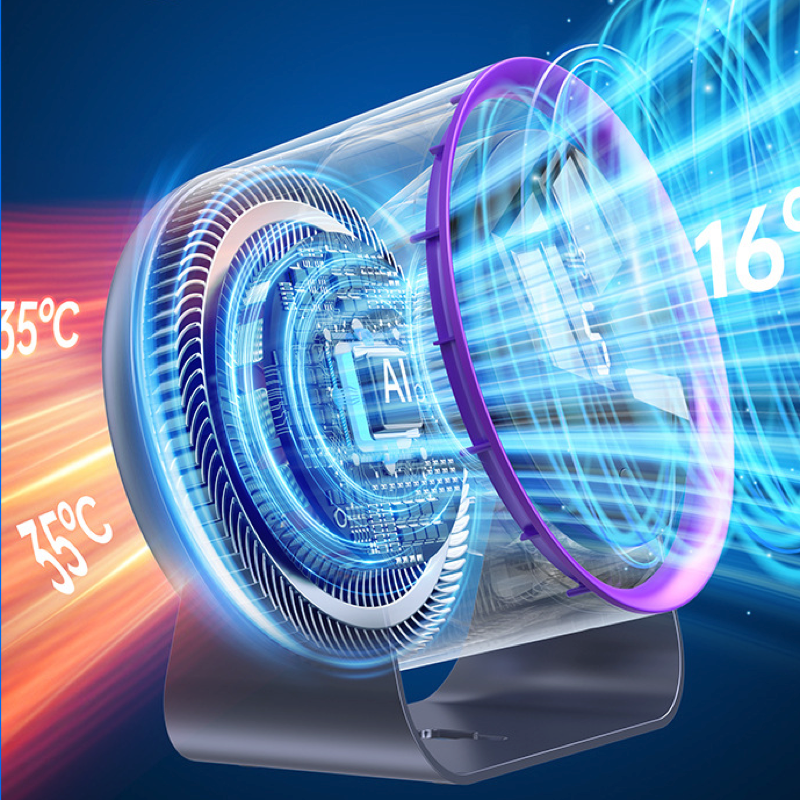 6-inch desktop mini fan, fast cooling, circulating fan