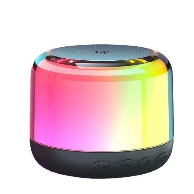 Wireless Bluetooth speaker, colorful and luminous mini desktop computer speaker, portable for outdoor use.